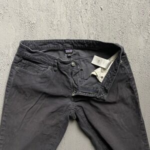 Patagonia Corduroy Pants Women Size 30 Grey Organic Cotton Stretch